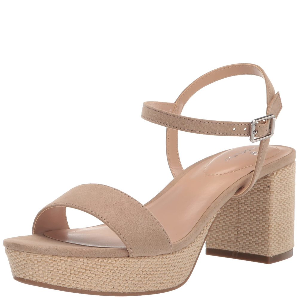 Bandolino Women's Pennie Heeled Sandal, Dark Ambra 101, 8